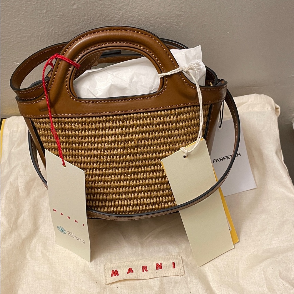 Marni Brown and Tan Mini Bag - Picture 4 of 14